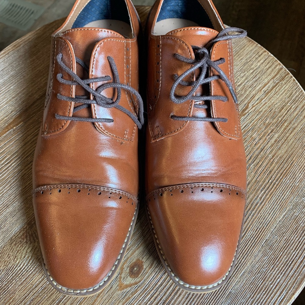 Men's Brown Leather Oxford Shoes - Ashford Hayes size 7